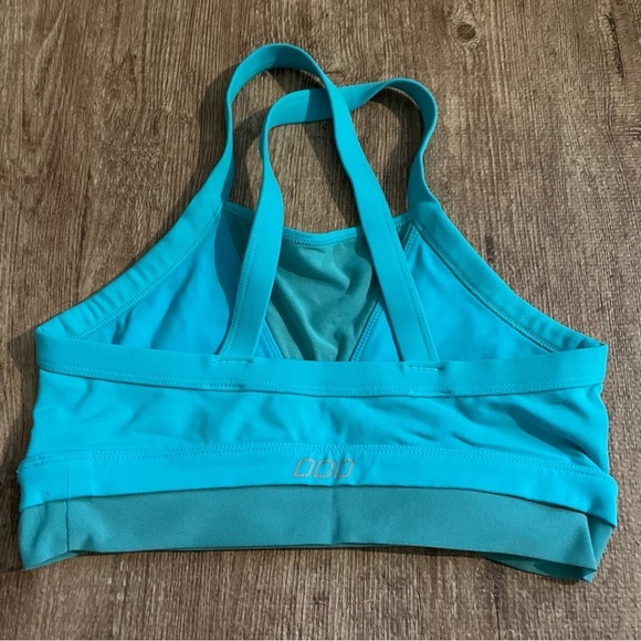 Lorna Jane Turquoise High Neck Sports Bra Size Small - Picture 2 of 3